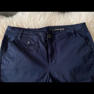 Vintage DKNY JEANS Navy Blue Women’s Cropped Roll Cuff Pants Sz 8